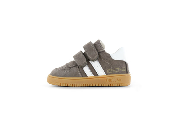 Shoesme taupe sneaker met klittenband