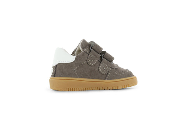 Shoesme taupe sneaker met klittenband