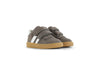 Shoesme taupe sneaker met klittenband