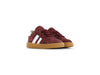 Shoesme bordeaux rode sneaker met strepen