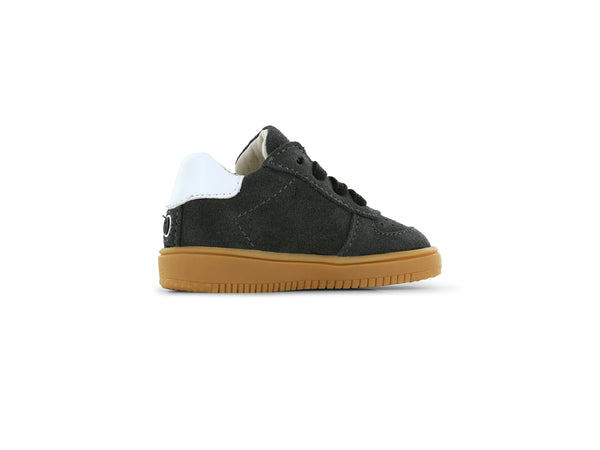 Shoesme donkergrijze sneaker met strepen