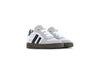 Shoesme beige wit zwarte sneaker met strepen