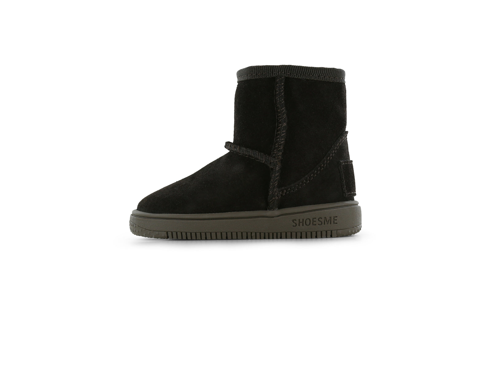 Shoesme donkerbruine bootie met fluffy voering
