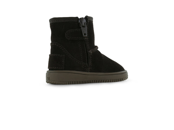 Shoesme donkerbruine bootie met fluffy voering