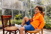 Jongens Hooded Sweater BOAZQS242 van Quapi in de kleur Orange in maat 122-128.