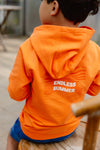 Jongens Hooded Sweater BOAZQS242 van Quapi in de kleur Orange in maat 122-128.