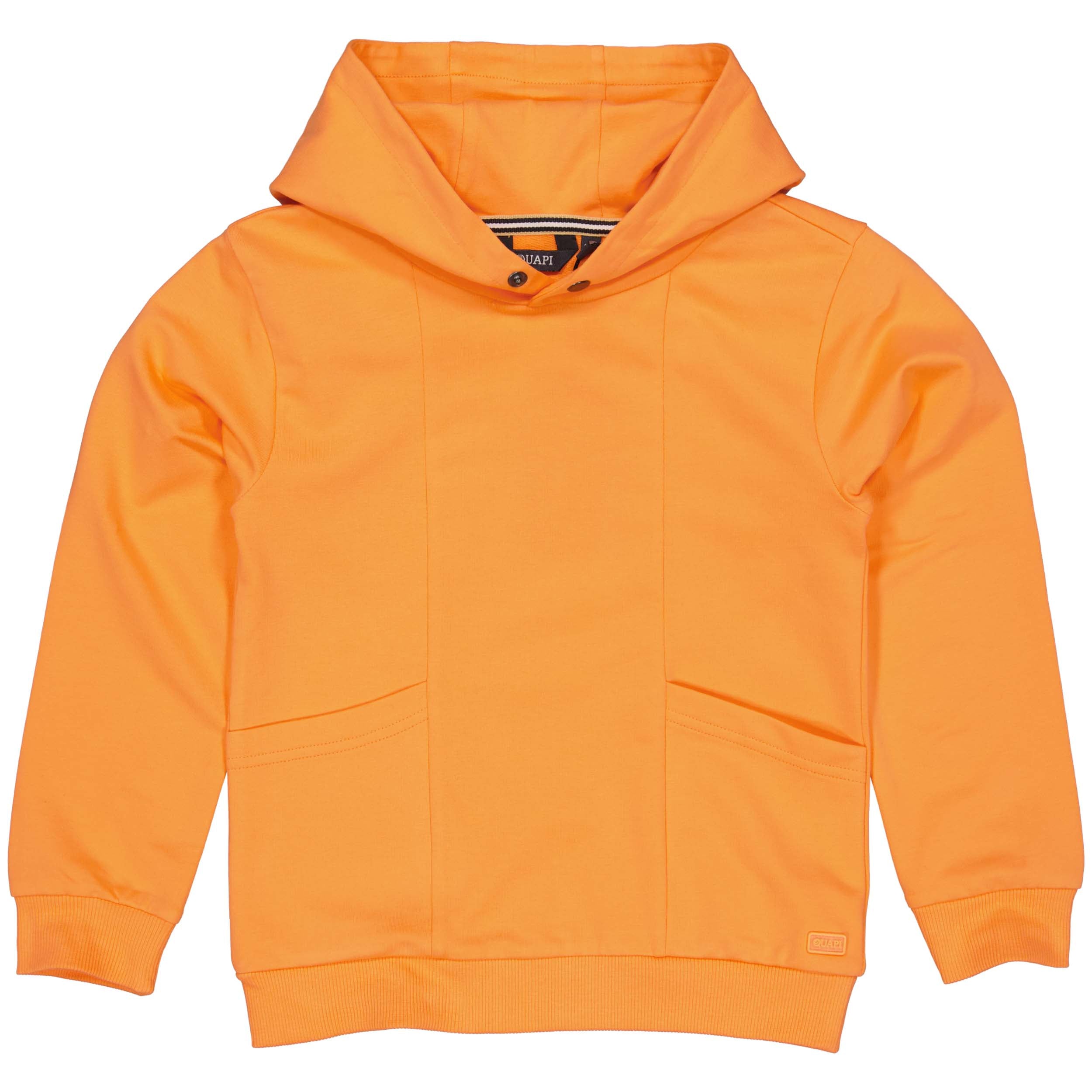 Jongens Hooded Sweater BOAZQS242 van Quapi in de kleur Orange in maat 122-128.