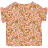 Meisjes Blouse BODEEQS242 van Quapi in de kleur AOP Pink Flower in maat 122-128.