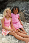 Meisjes SInglet BODIENQS243-4010 van Quapi in de kleur Candy Pink in maat 122-128.