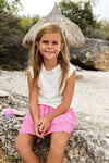 Meisjes Top BOWIQS243 van Quapi in de kleur Ivory White in maat 122-128.