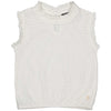 Meisjes Top BOWIQS243 van Quapi in de kleur Ivory White in maat 122-128.