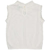 Meisjes Top BOWIQS243 van Quapi in de kleur Ivory White in maat 122-128.