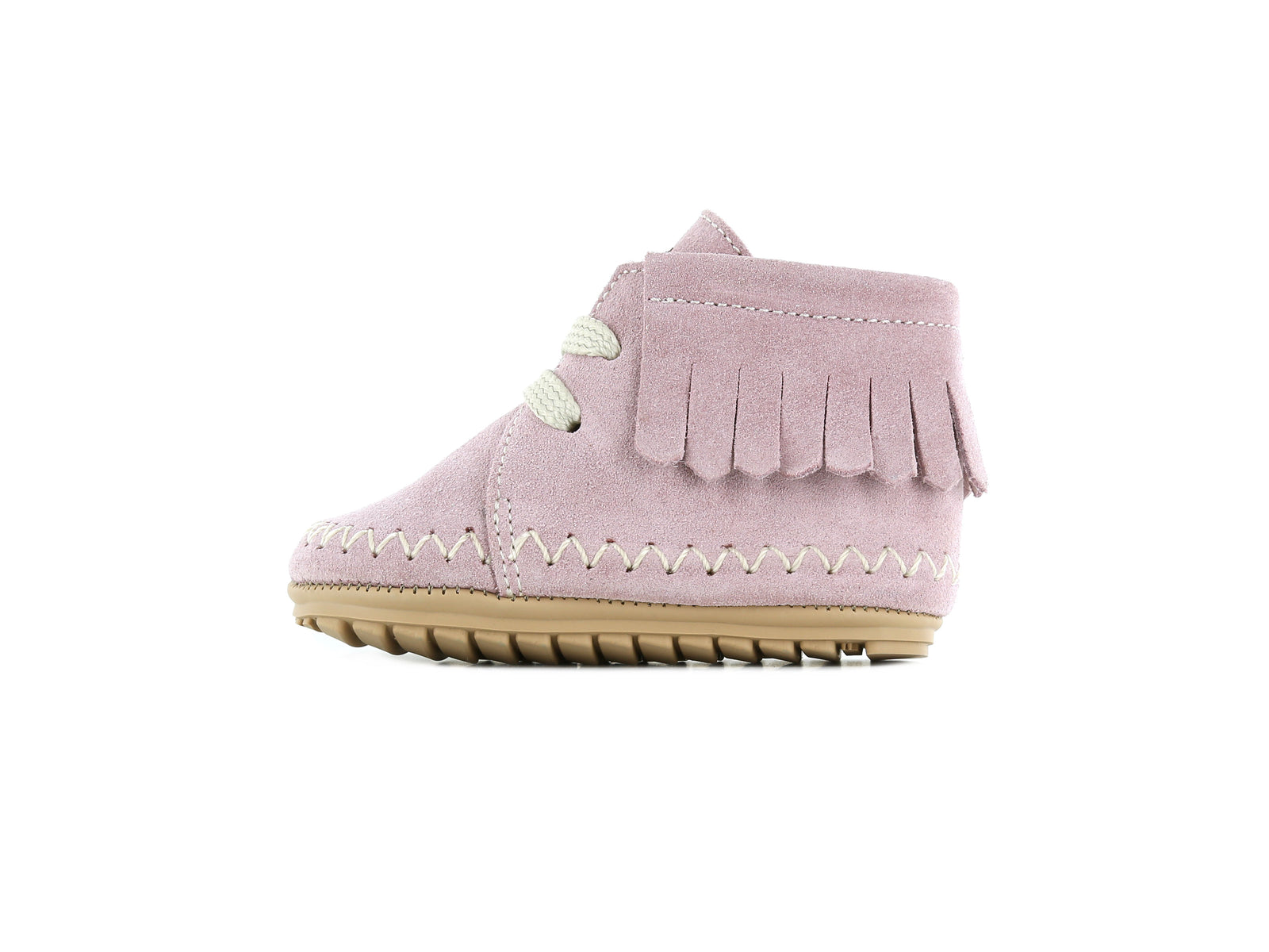 Shoesme lila babyschoentje met franjes