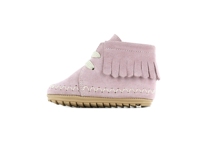 Shoesme lila babyschoentje met franjes
