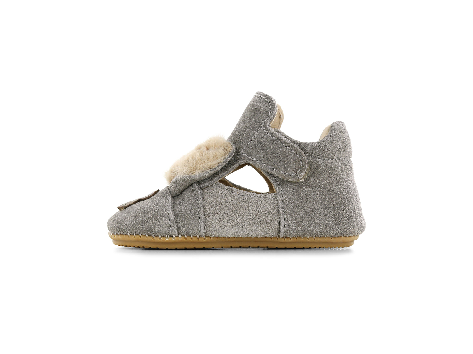 Shoesme taupe Baby-proof schoentje met oortjes