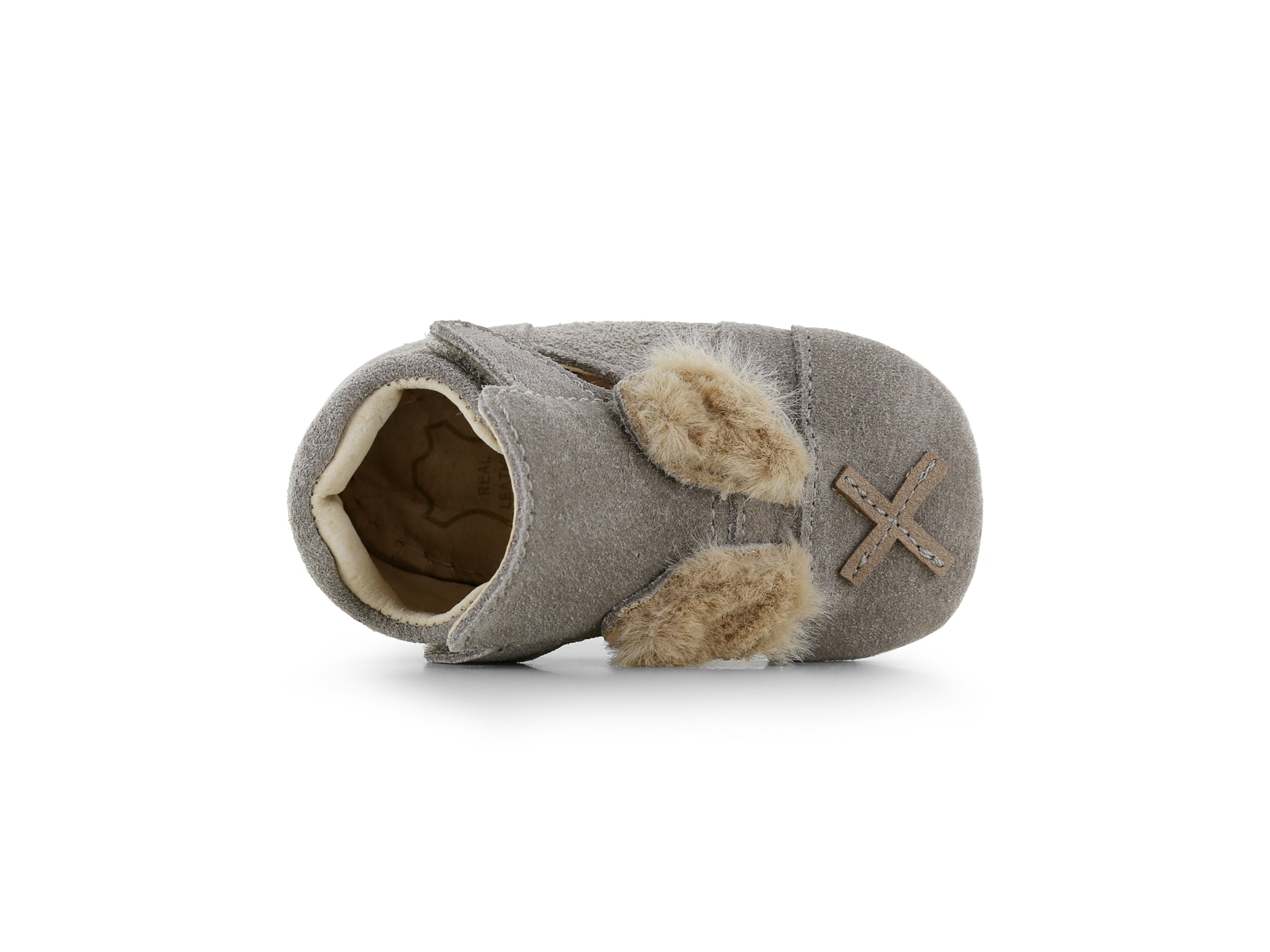 Shoesme taupe Baby-proof schoentje met oortjes