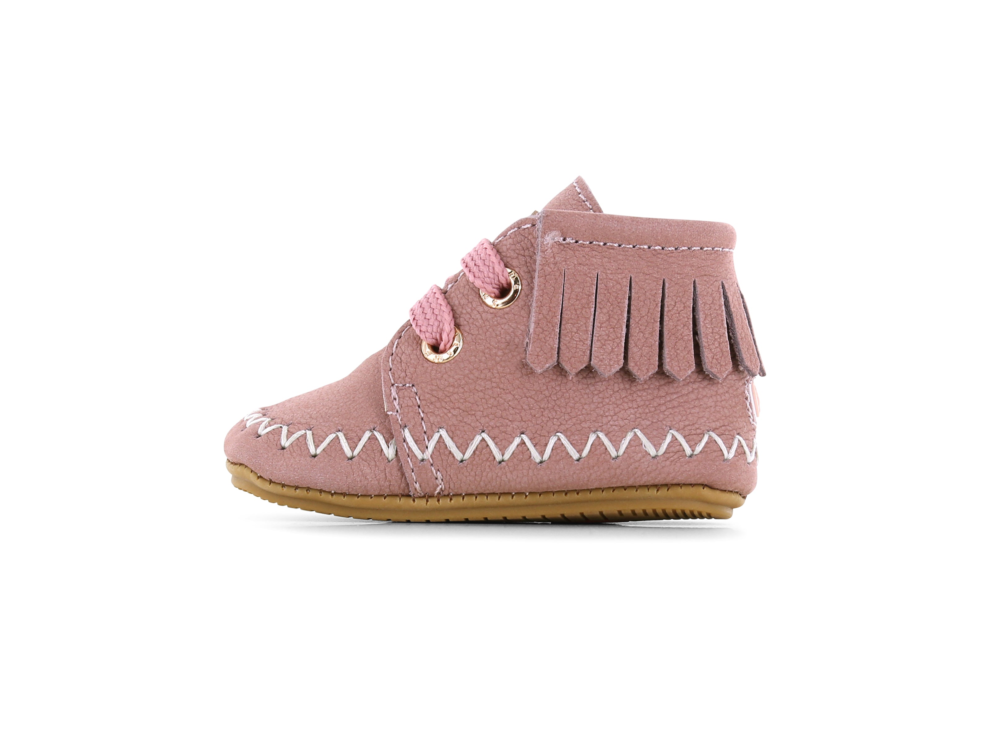 Shoesme roze Baby-Proof schoentje met franjes