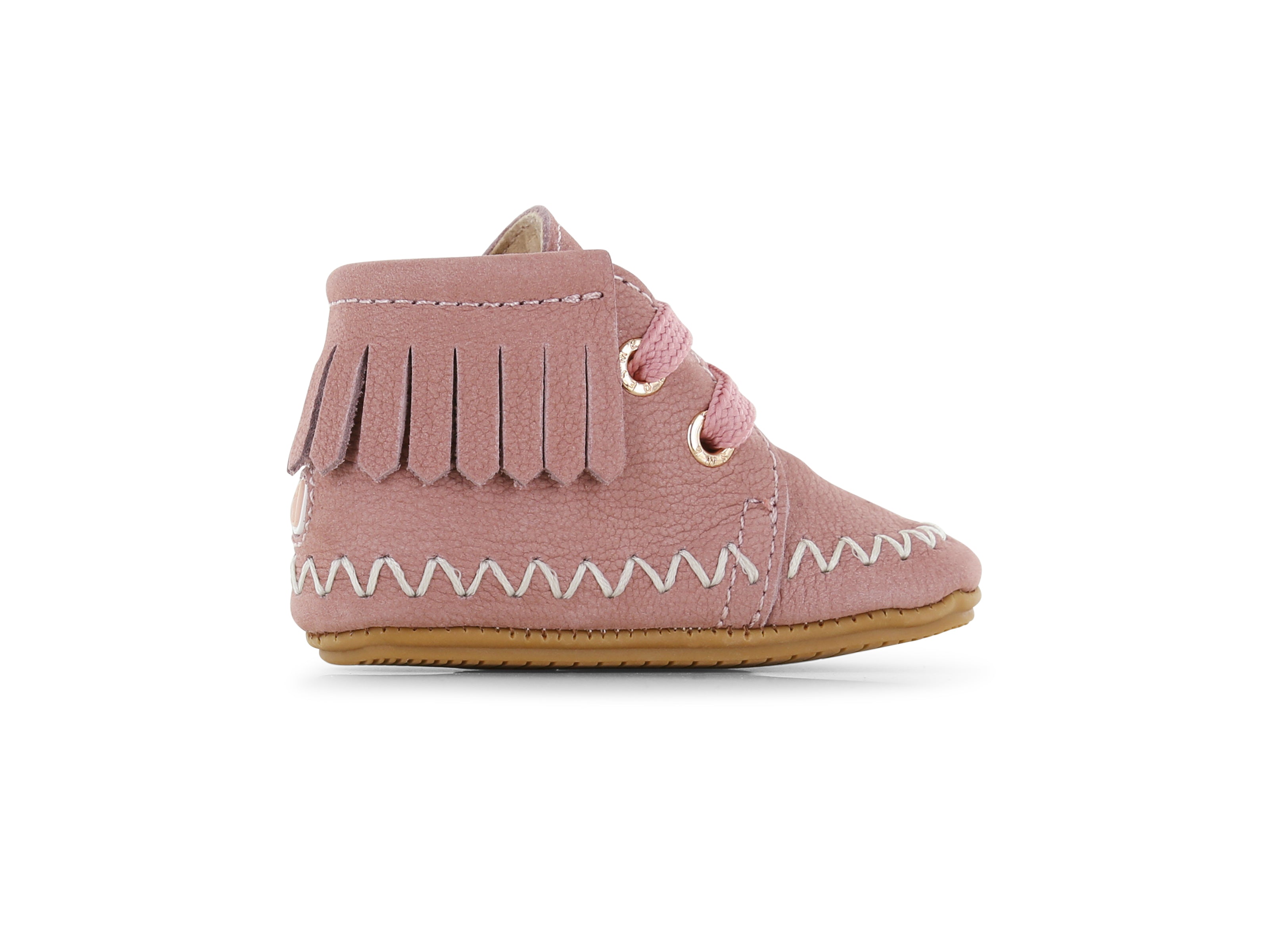 Shoesme roze Baby-Proof schoentje met franjes