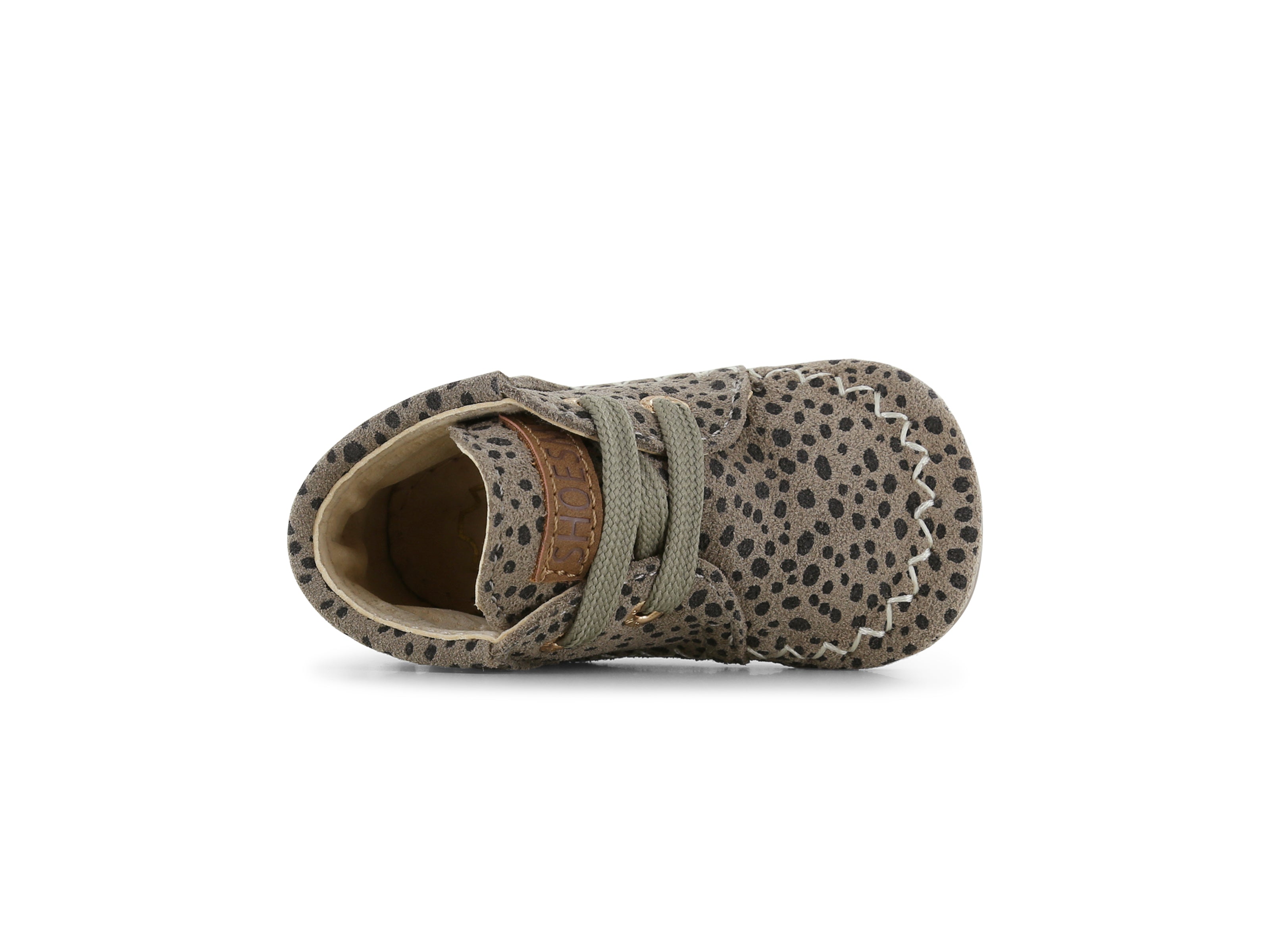 Shoesme grijs Baby-Proof schoentje met franjes