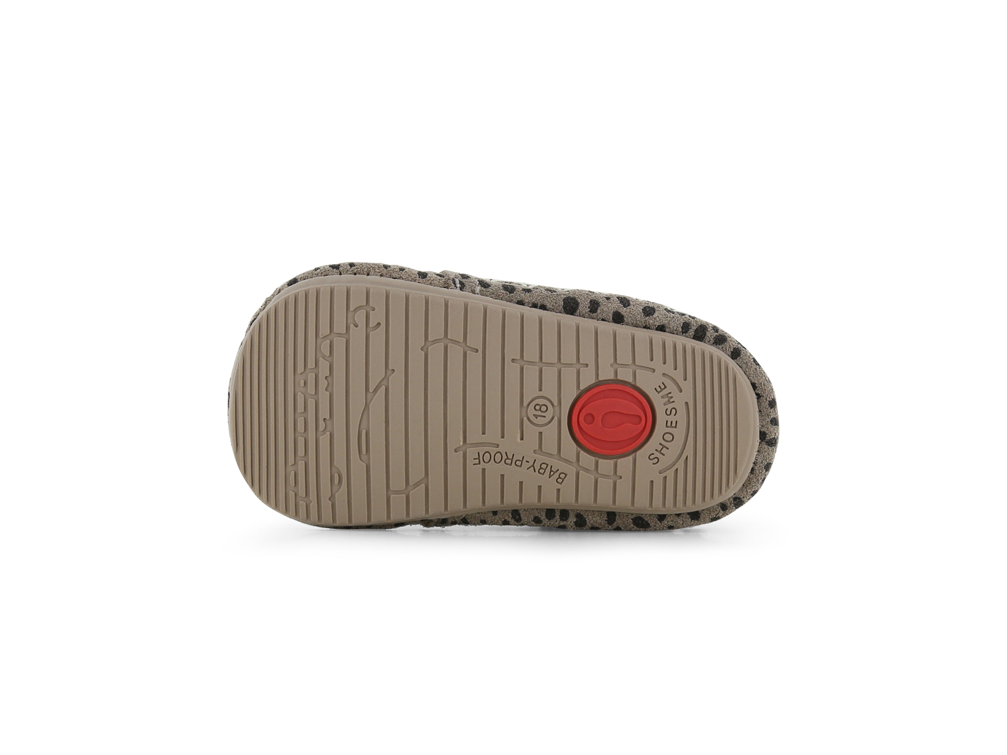 Shoesme grijs Baby-Proof schoentje met franjes