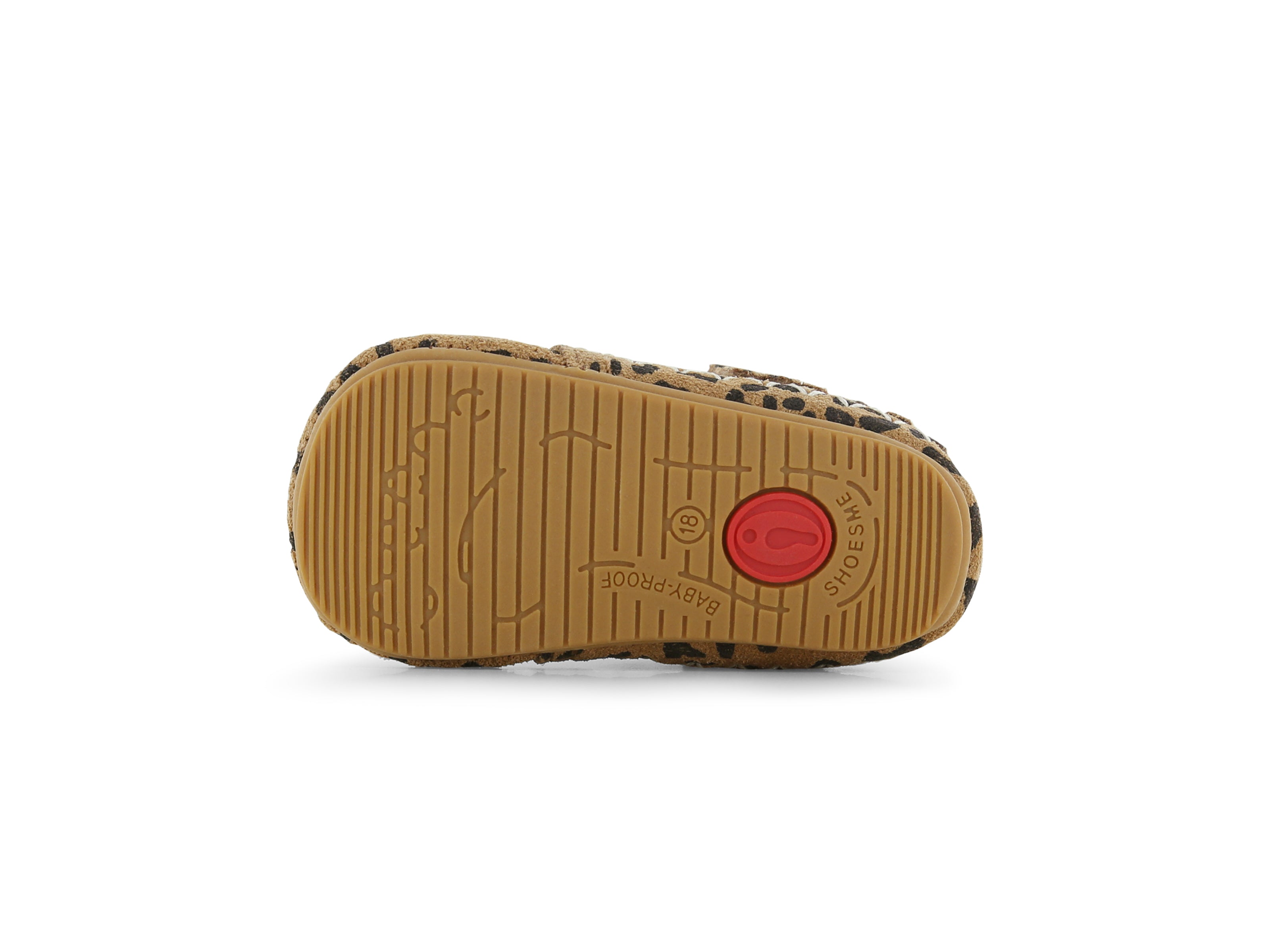 Shoesme cognac Baby-Proof schoentje met franjes