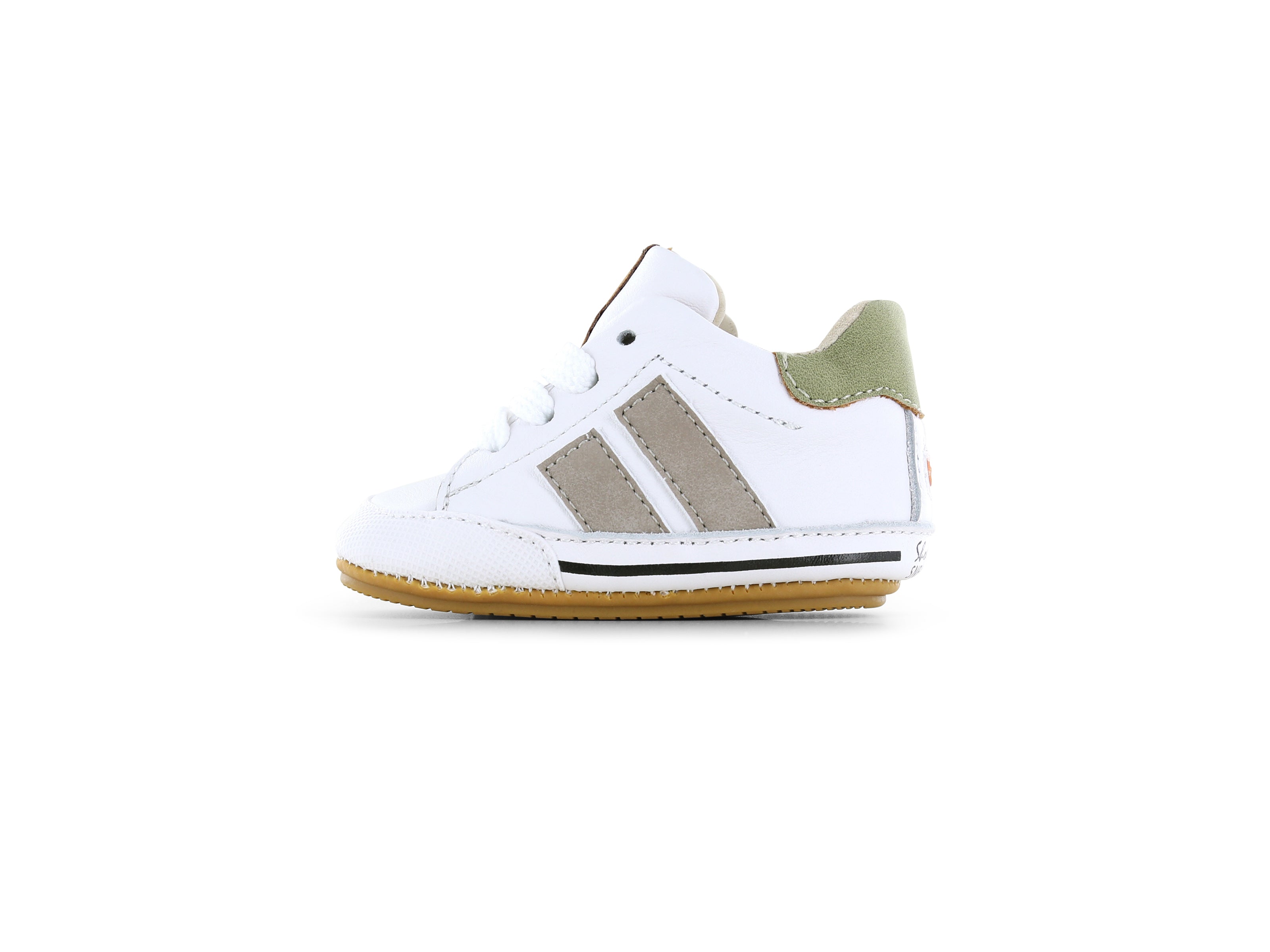 Shoesme Wit - taupe BABY-PROOF schoentje