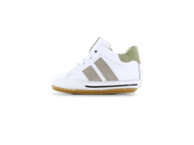 Shoesme Wit - taupe BABY-PROOF schoentje