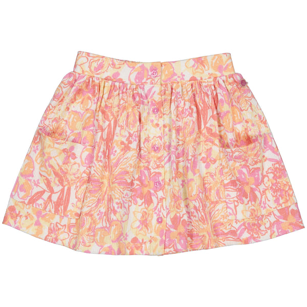 Meisjes Skirt BRAGEQS243 van Quapi in de kleur AOP White Flower in maat 122-128.