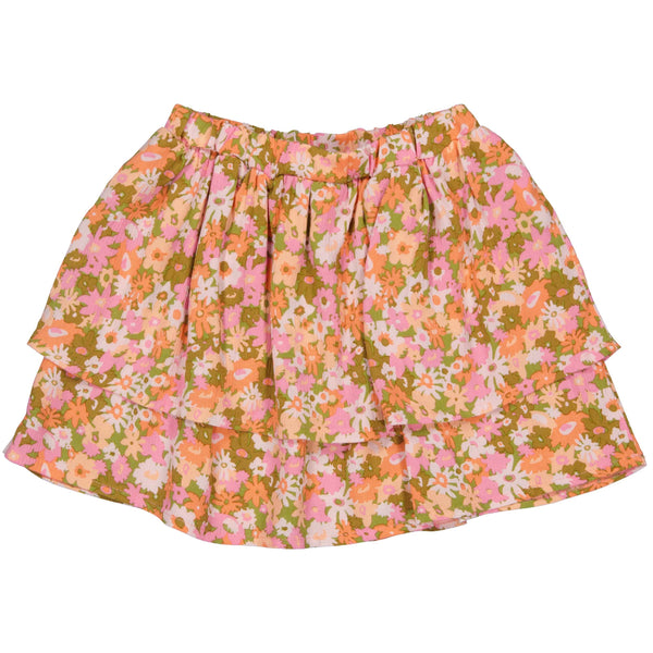 Meisjes Skirt BREGJEQS242 van Quapi in de kleur AOP Pink Flower in maat 122-128.