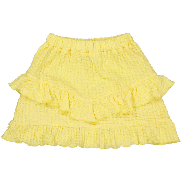 Meisjes Skirt BRICKQS243 van Quapi in de kleur Soft Yellow in maat 122-128.