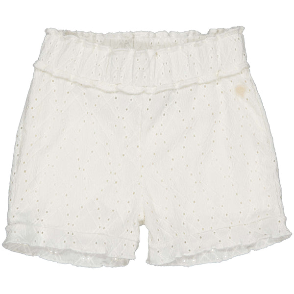 Meisjes Short BRITTQS243 van Quapi in de kleur Ivory White in maat 122-128.