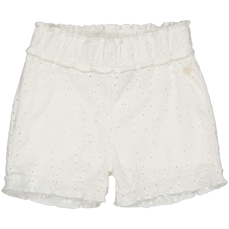 Meisjes Short BRITTQS243 van Quapi in de kleur Ivory White in maat 122-128.