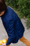 Jongens Overshirt BRUCEQS241 van Quapi in de kleur Dark Blue in maat 122-128.