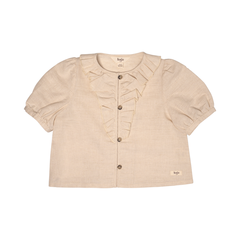 Baje Studio Albany blouse sand - Bubbles & Bo