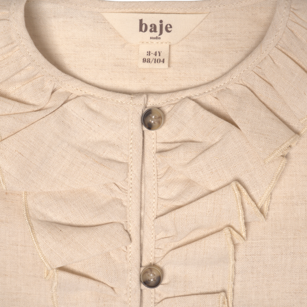 Baje Studio Albany blouse sand - Bubbles & Bo