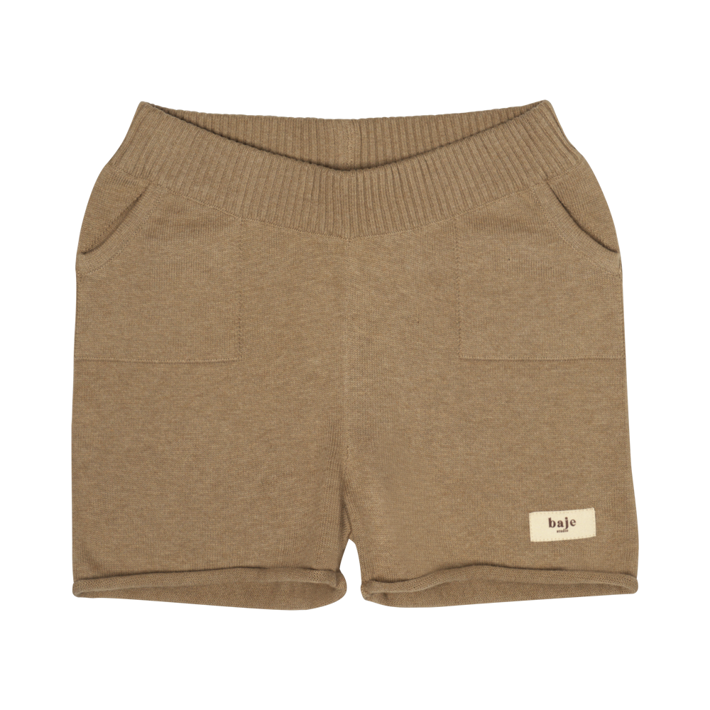 Baje Studio Bo knit short taupe - Bubbles & Bo