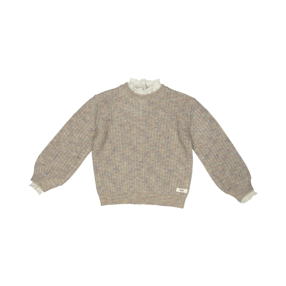 Baje Studio Borough knitted top creme multicolour