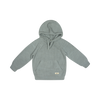 Baje Studio Clay knit hooded pullover greyish blue - Bubbles & Bo