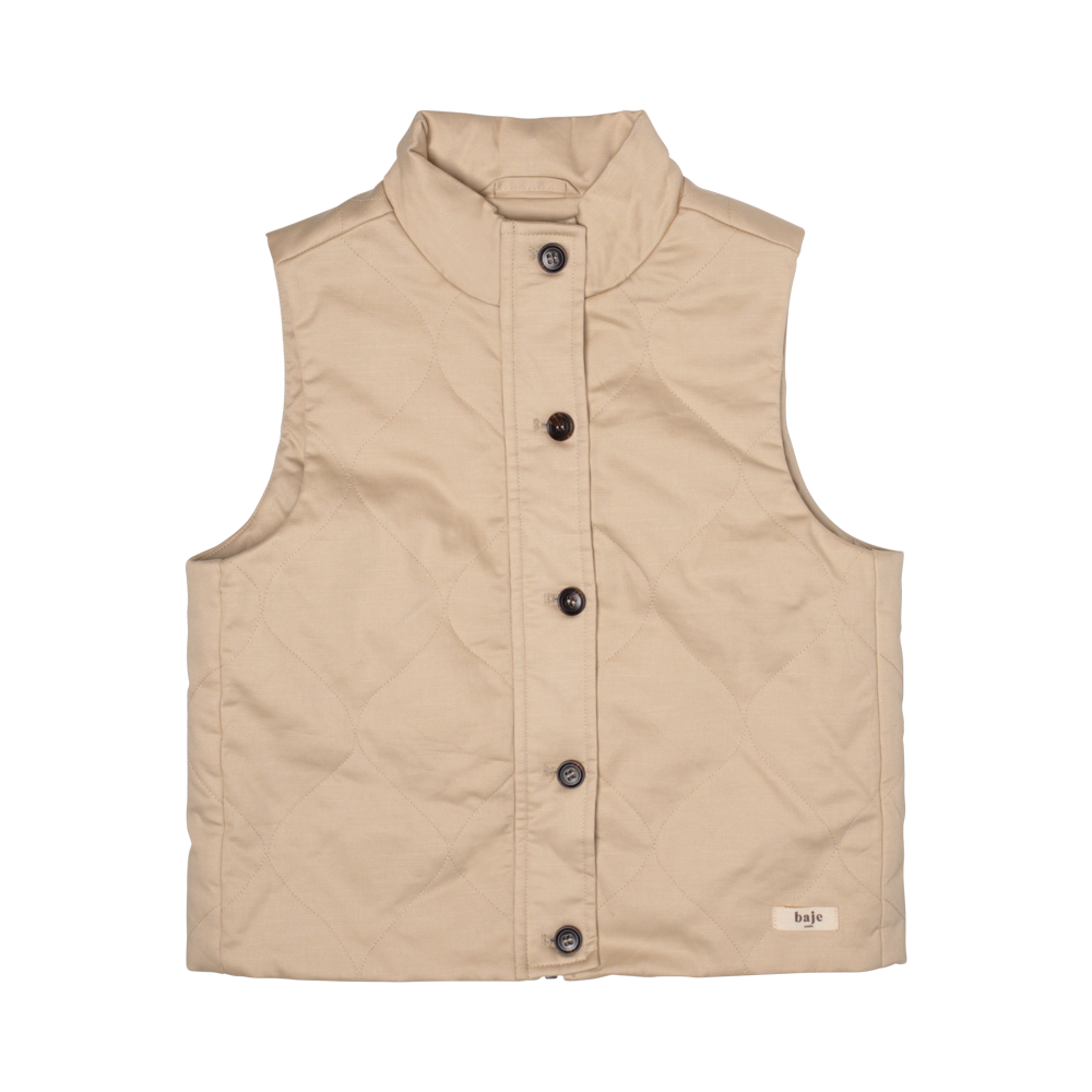 Baje Studio Ebor bodywarmer sand - Bubbles & Bo