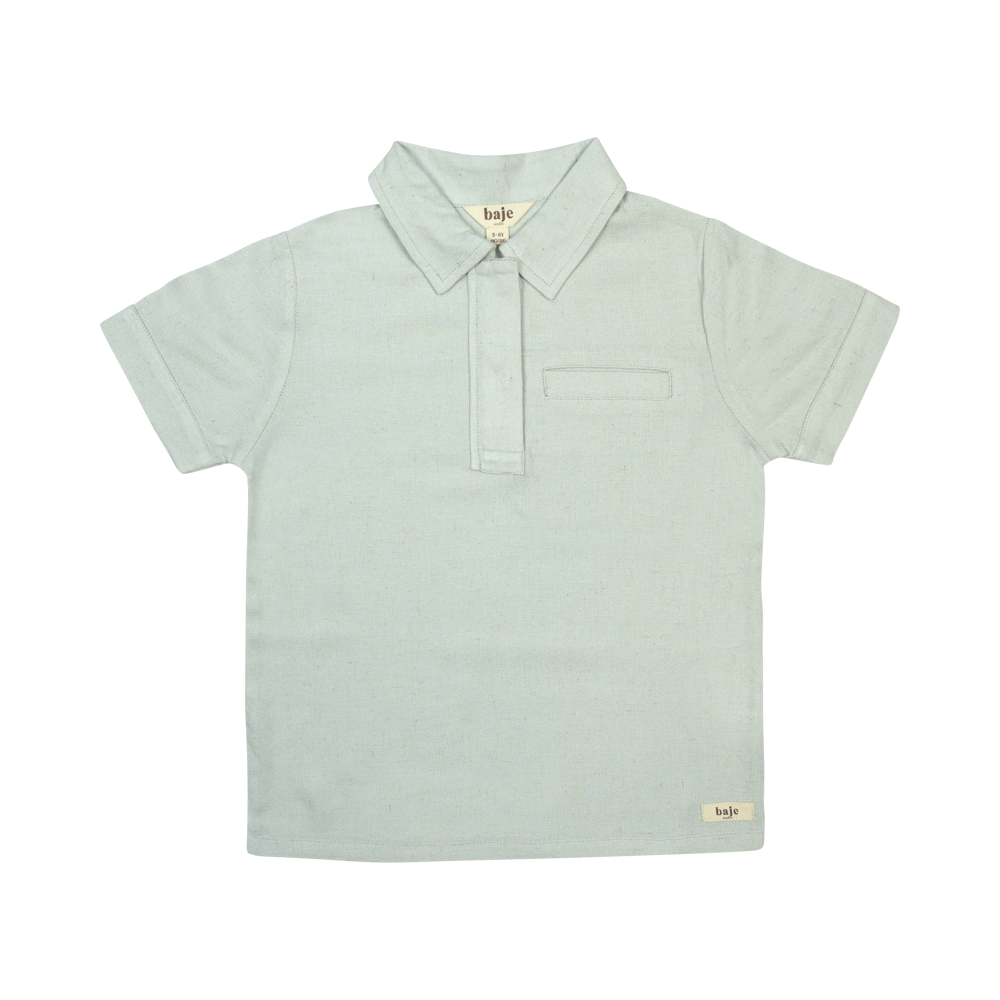 Baje Studio Lion shortsleeve baby blue - Bubbles & Bo