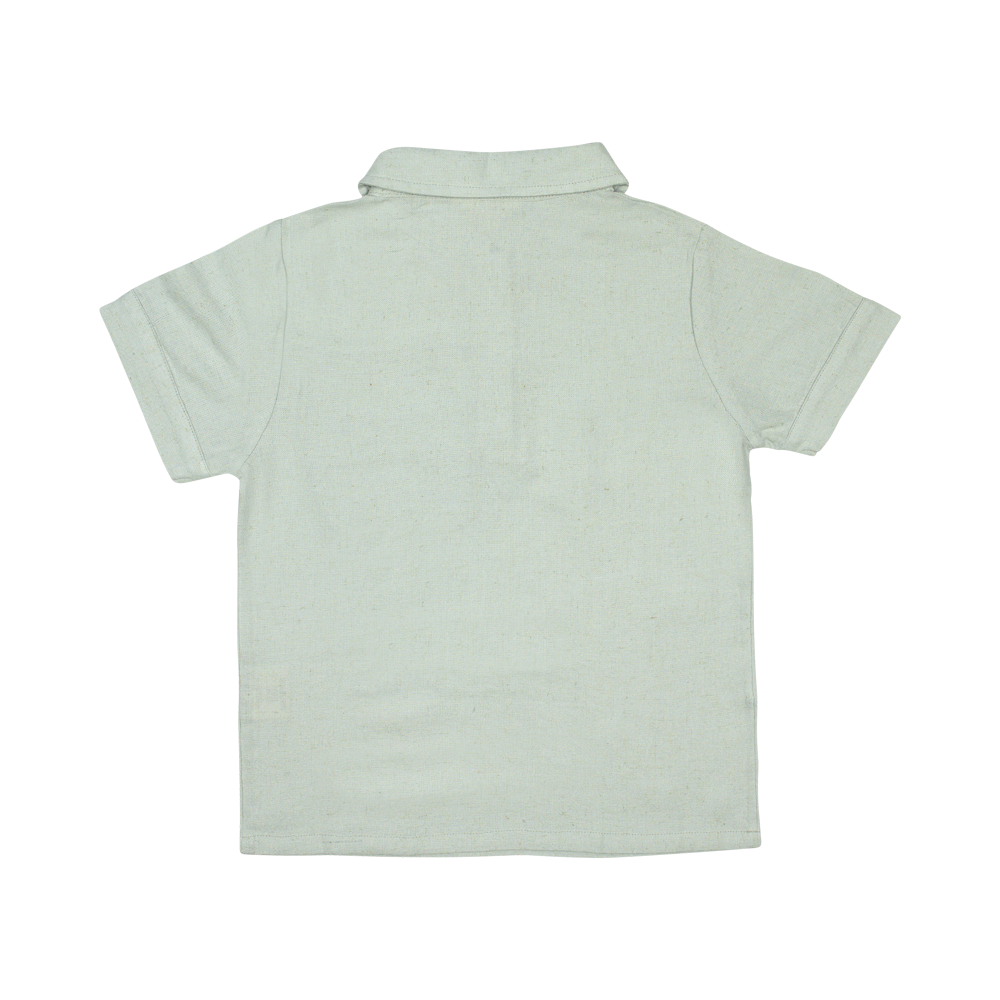 Baje Studio Lion shortsleeve baby blue - Bubbles & Bo