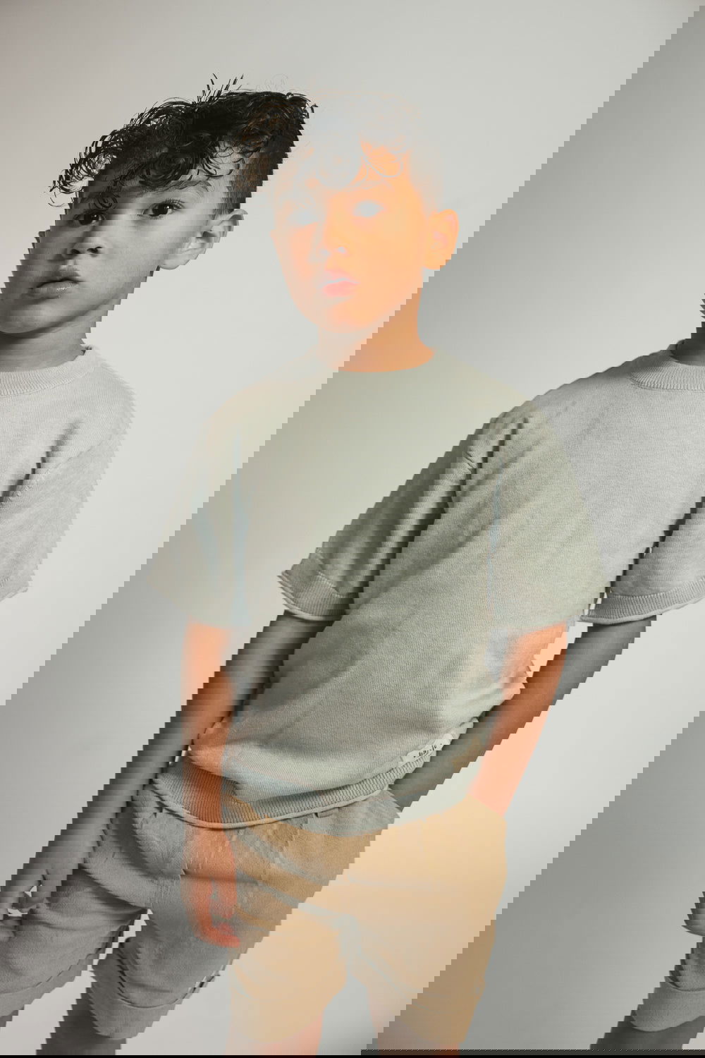 Baje Studio Mack knit tee blue - Bubbles & Bo