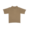 Baje Studio Mackay knit polo taupe - Bubbles & Bo