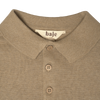 Baje Studio Mackay knit polo taupe - Bubbles & Bo
