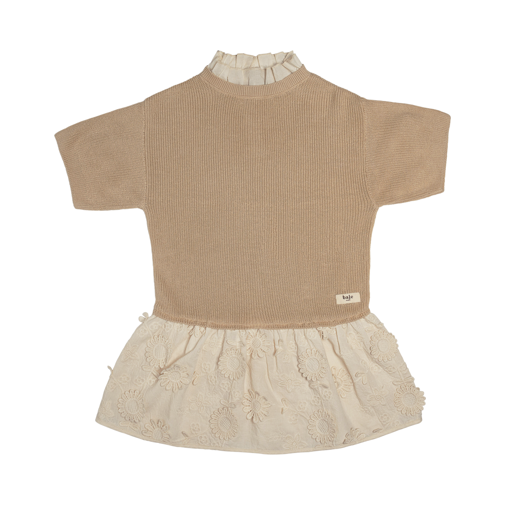 Baje Studio Mesi knit dress sand - Bubbles & Bo