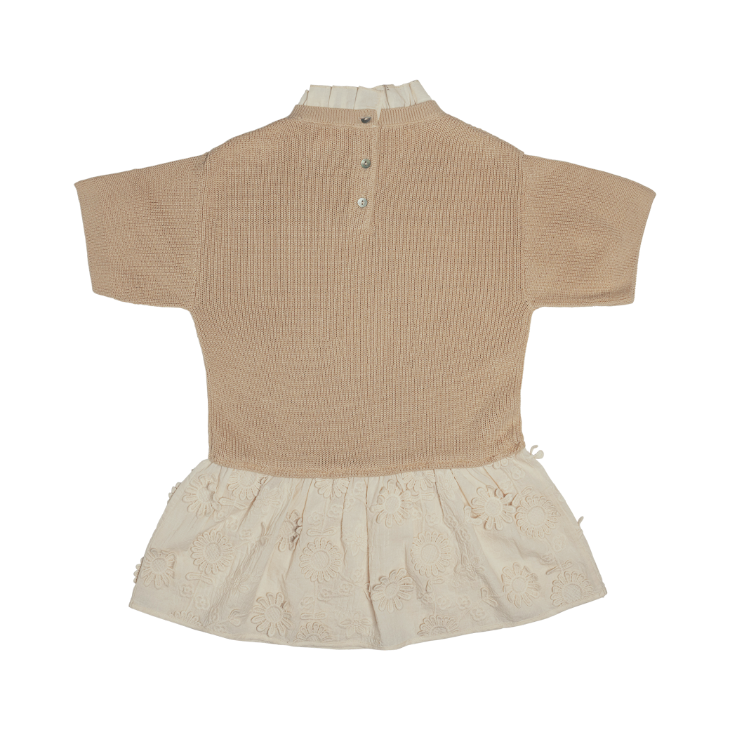 Baje Studio Mesi knit dress sand - Bubbles & Bo