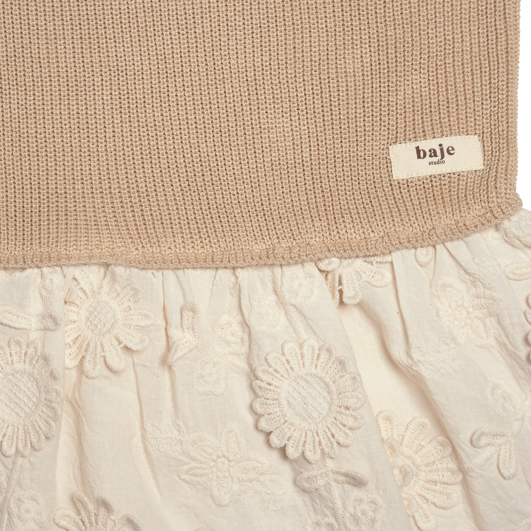 Baje Studio Mesi knit dress sand - Bubbles & Bo