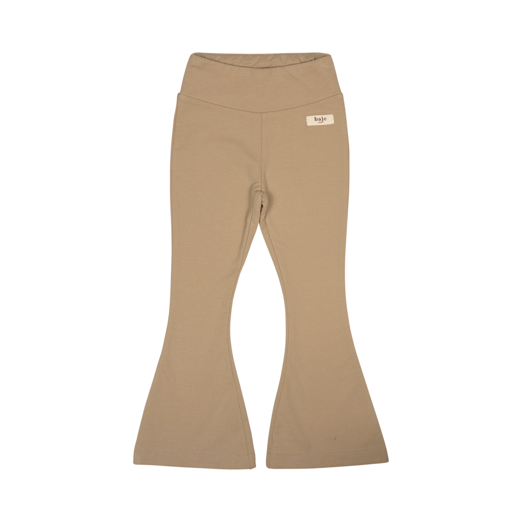 Baje Studio Miva jersey flare taupe - Bubbles & Bo