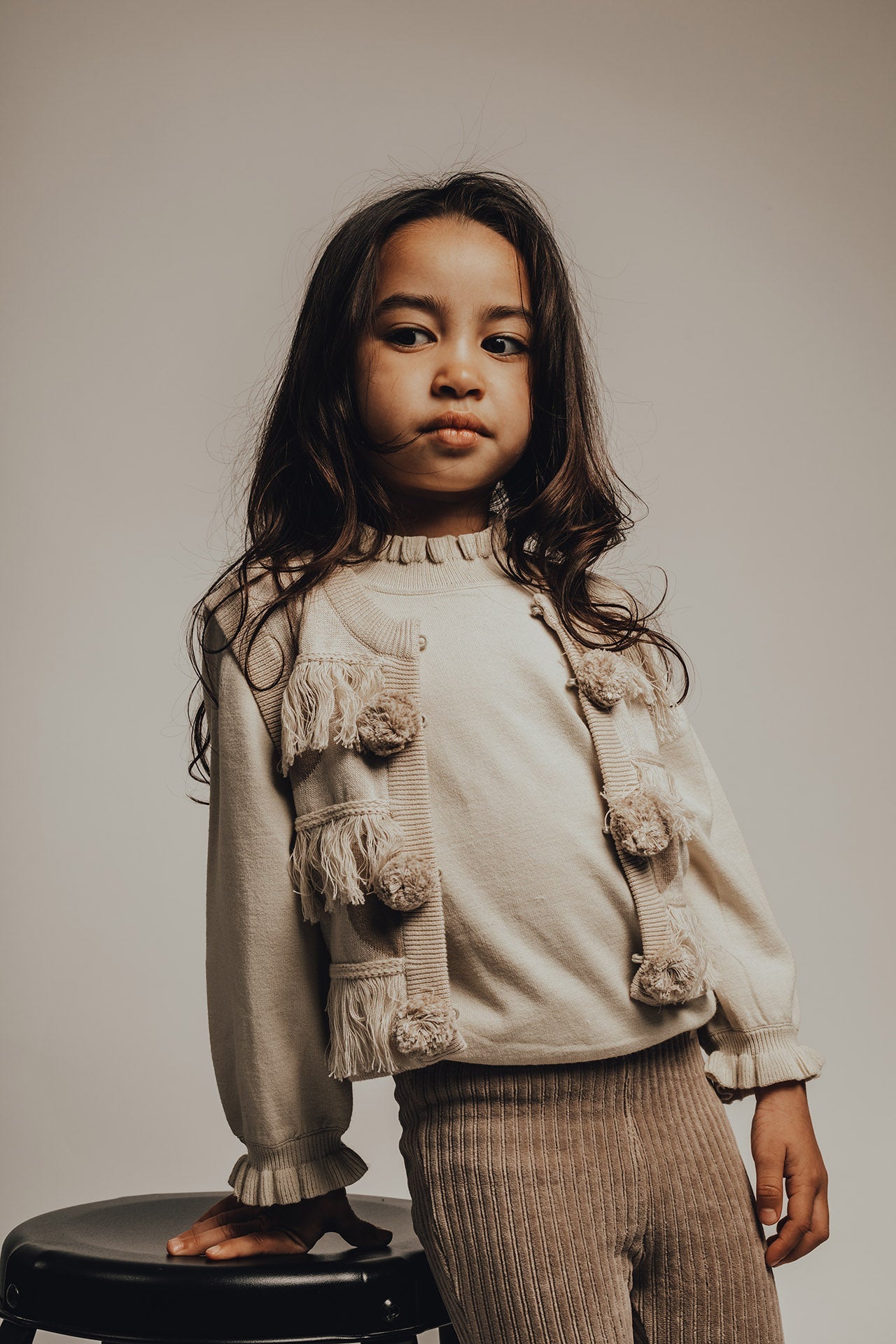 Baje Studio Rianne knit sand - Bubbles & Bo