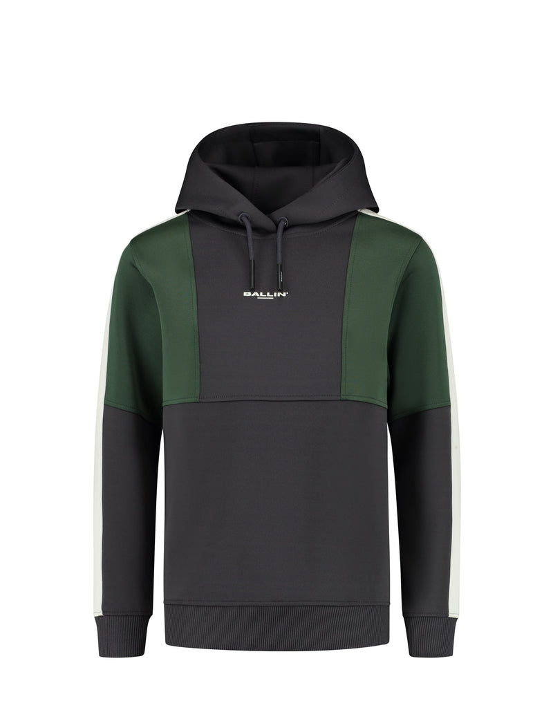 Ballin Amsterdam Hoodie with colorblock and chest print - Bubbles & Bo